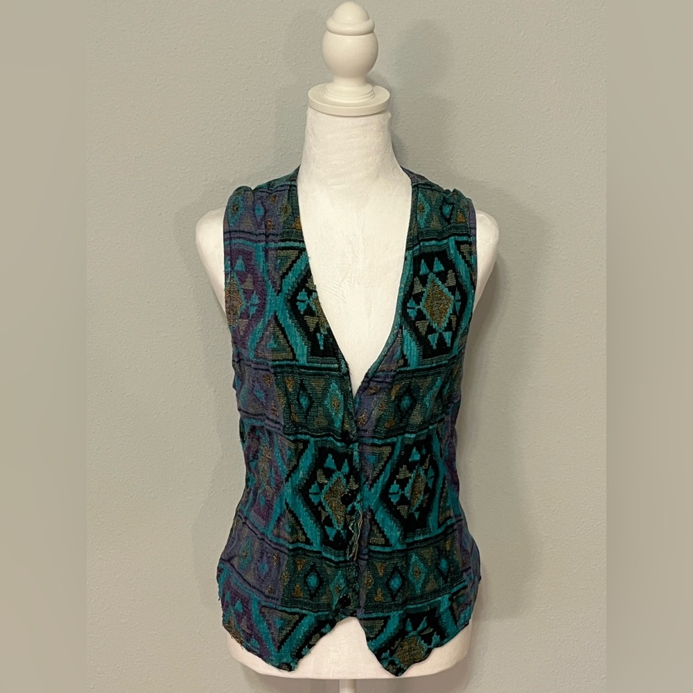 Patterned Vest - Multicolor
